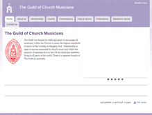 Tablet Screenshot of churchmusicians.org